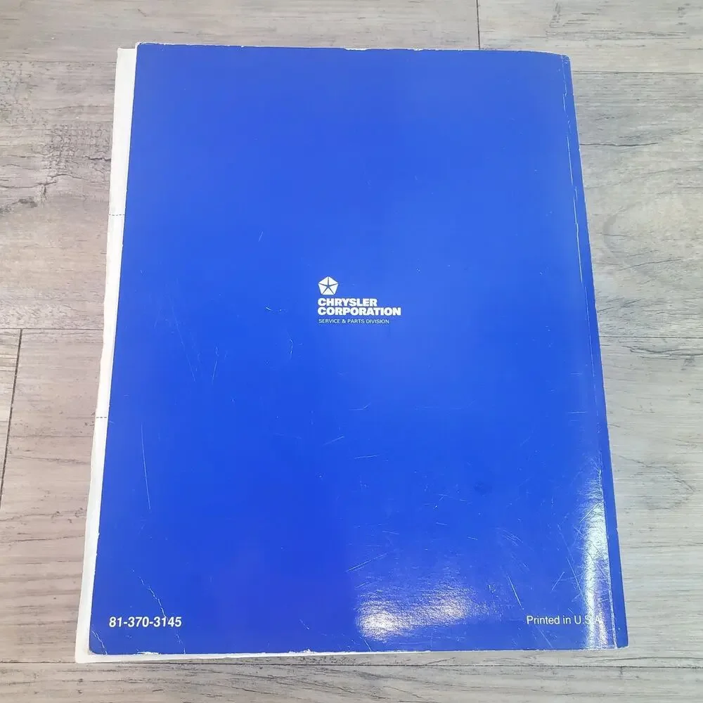 OEM 1993 Jeep Cherokee Wrangler 93 YJ Service Manual Chrysler Used 81-370-3145